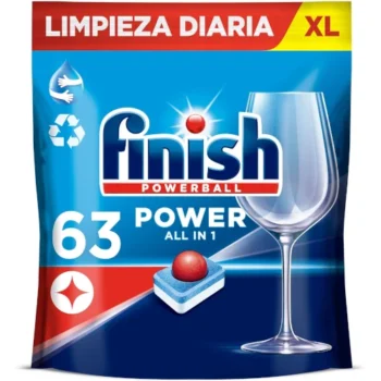 Pastillas para Lavavajillas Finish Powerball Power All in 1 64 unidades