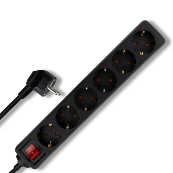 Regleta de 6 Enchufes con Interruptor