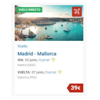 Vuelo Madrid Mallorca