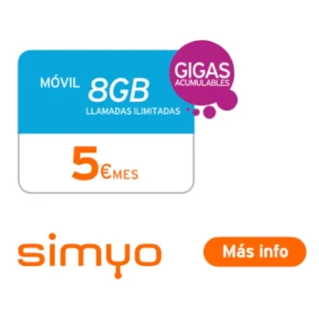 Ilimitadas 8GB Simyo
