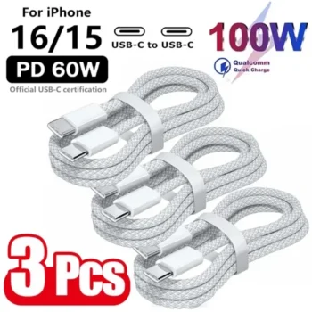 3x Cable de Carga USB-C