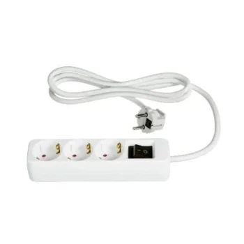 Regleta de 3 Enchufes con Interruptor TRONIC