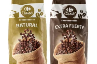 Café en Grano Carrefour Natural o Extrafuerte