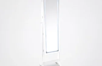 Espejo Joyero de Pie con Iluminación Led