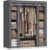 Armario Vestidor de Tela Nyana Home 170x150x45cm
