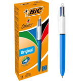 Bolígrafos Bic Original 4 Colores (Caja de 12 Bolígrafos)