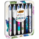 Bolígrafos BIC 4 Colores Decors Collection (Caja de 6 Bolígrafos)
