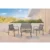 Conjunto de Jardín Antalya (Mesa + 2 Sillas + Banco)