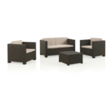 Conjunto de jardín Diva Confort Wengué