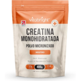 Creatina Monohidratada Micronizada Vitabright 400 g (114 Raciones, 200 Mesh)