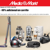 Descuento del -10% en Carrito en Pequeños Electrodomésticos de MediaMarkt