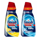 Lavavajillas Finish Power Gel 50 Lavados (Limón Desengrasante o Brillo y Protección)