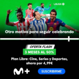Movistar Plus con un 50% de Descuento (Deportes, Cine y Series)