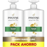 Pantene Pro-V Suave Y Liso Champú 2X1000ml