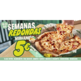 Pizzas Medianas Papa Johns a 5€