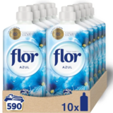 Suavizante Flor Azul (Pack de 10, Hasta 630 Dosis)