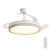 Ventilador de Techo de Aspas Plegables (Motor dc 30 W + Luz de 60 W 5600 lm, 6 Velocidades, 3 Temperaturas de Color, Motor Reversible)