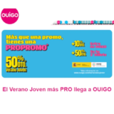 Verano Joven Ouigo – Billetes Alta Velocidad con 50% de descuento + 10% extra OUIGO + Vale de descuento del 50%